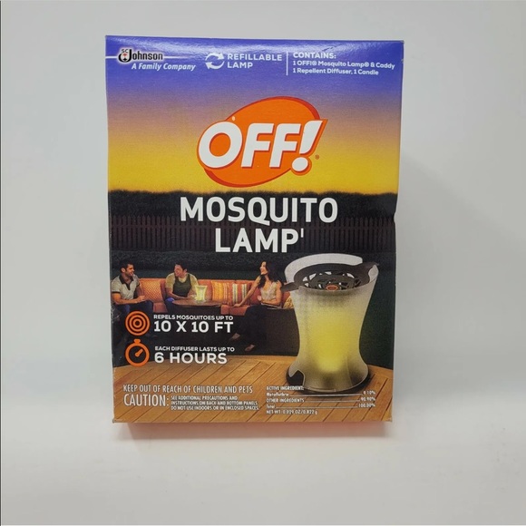OFF Mosquito Lamp NEW Refillable Contains 1 Caddy 10x10 FT 6 Hrs Mosquito Free - Picture 4 of 7